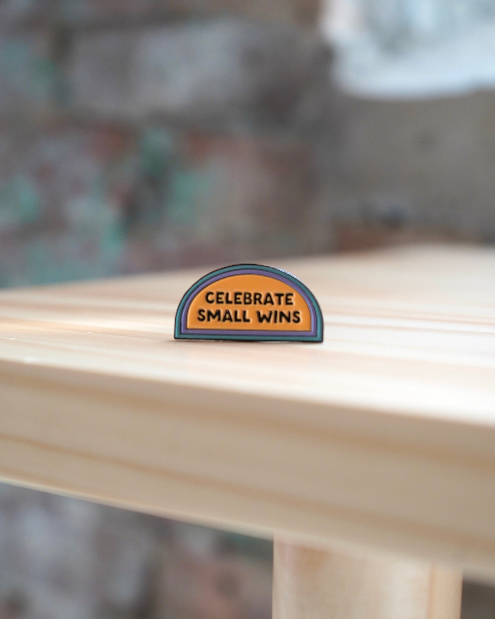 Celebrate Small Wins Enamel Pin