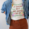 It Sucks Cross Stitch Tee