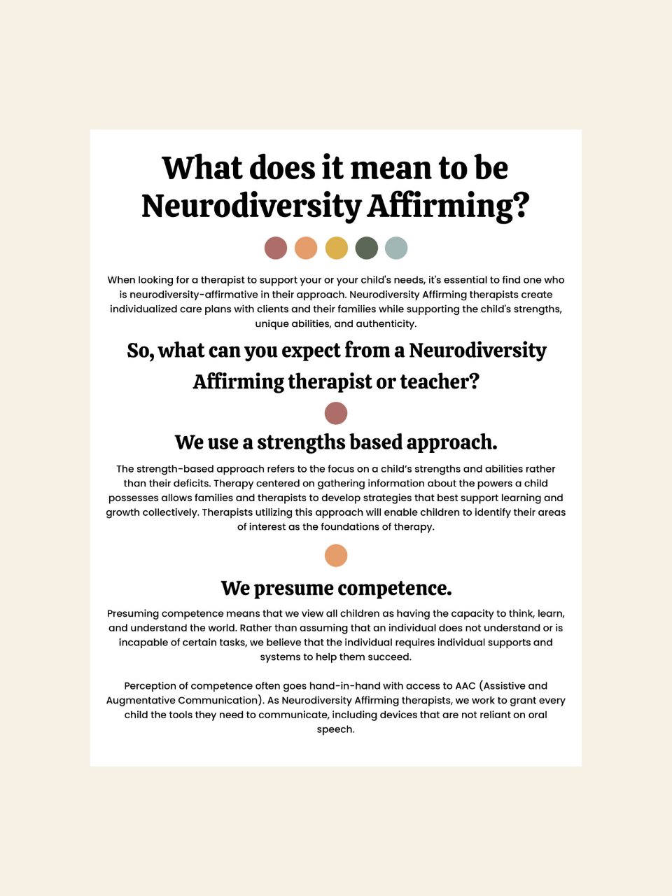 What does it mean to be Neurodiversity Affirming?
