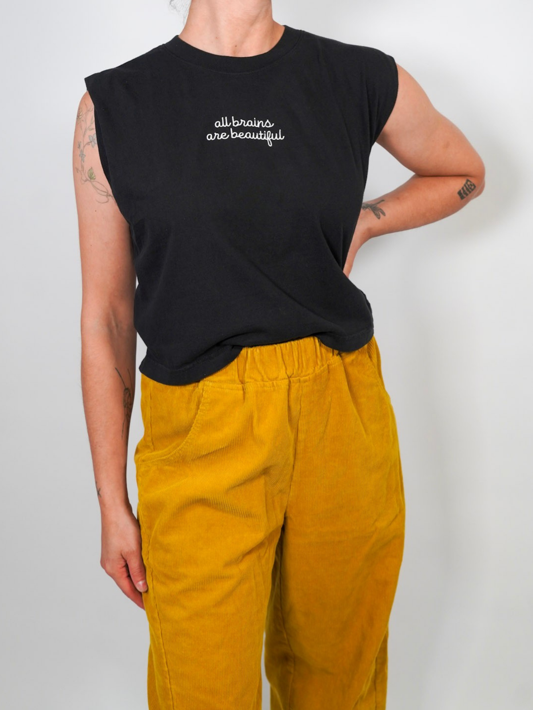 All Brains are Beautiful Embroidered Tank