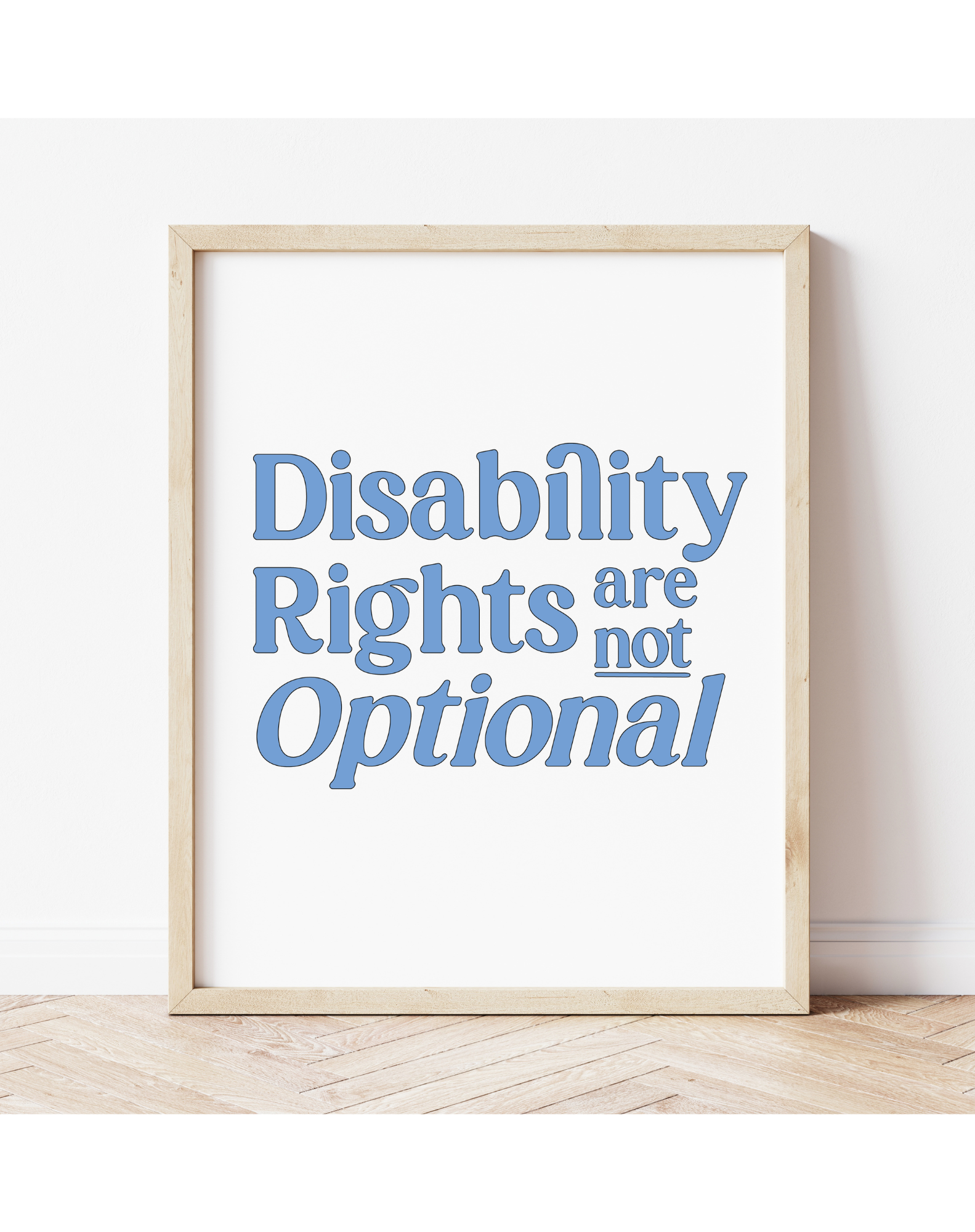 Disability Rights are not Optional Print