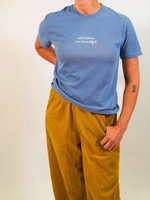 All Brains are Beautiful Blue Embroidered Tee