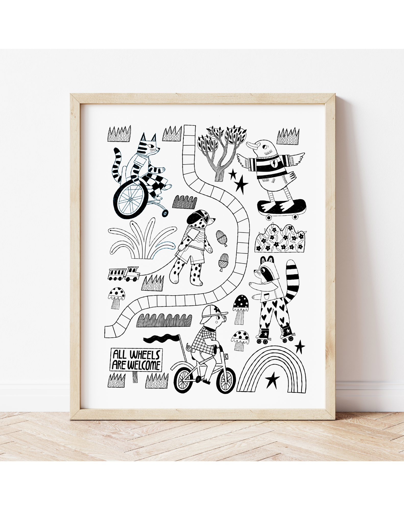 All Wheels Are Welcome Print