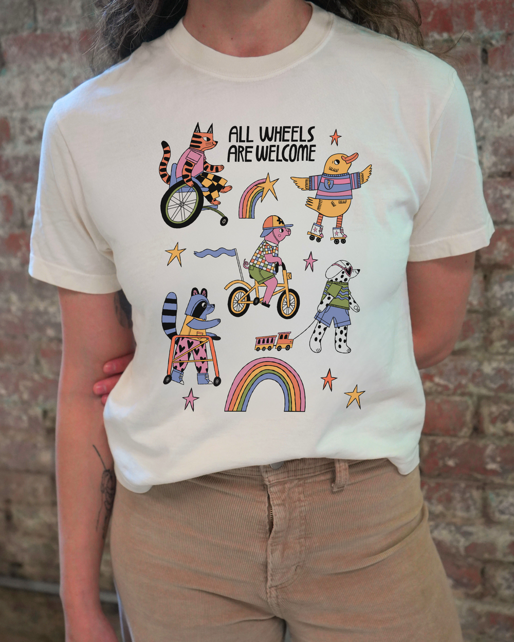 BOXY All Wheels Are Welcome Tee
