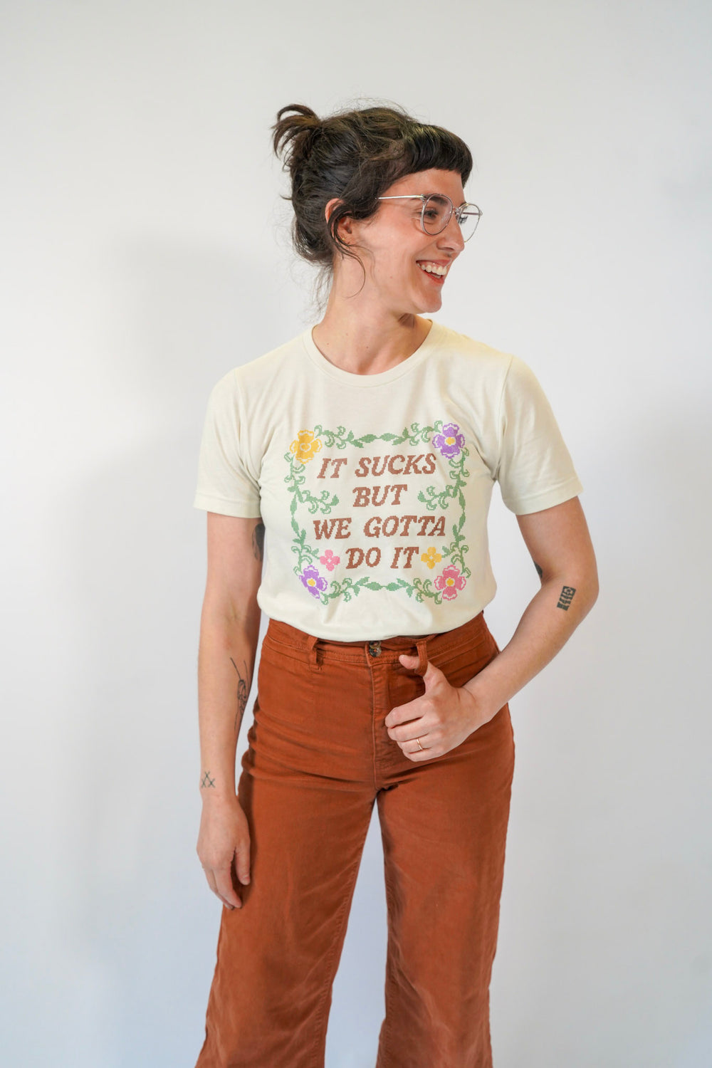 It Sucks Cross Stitch Tee