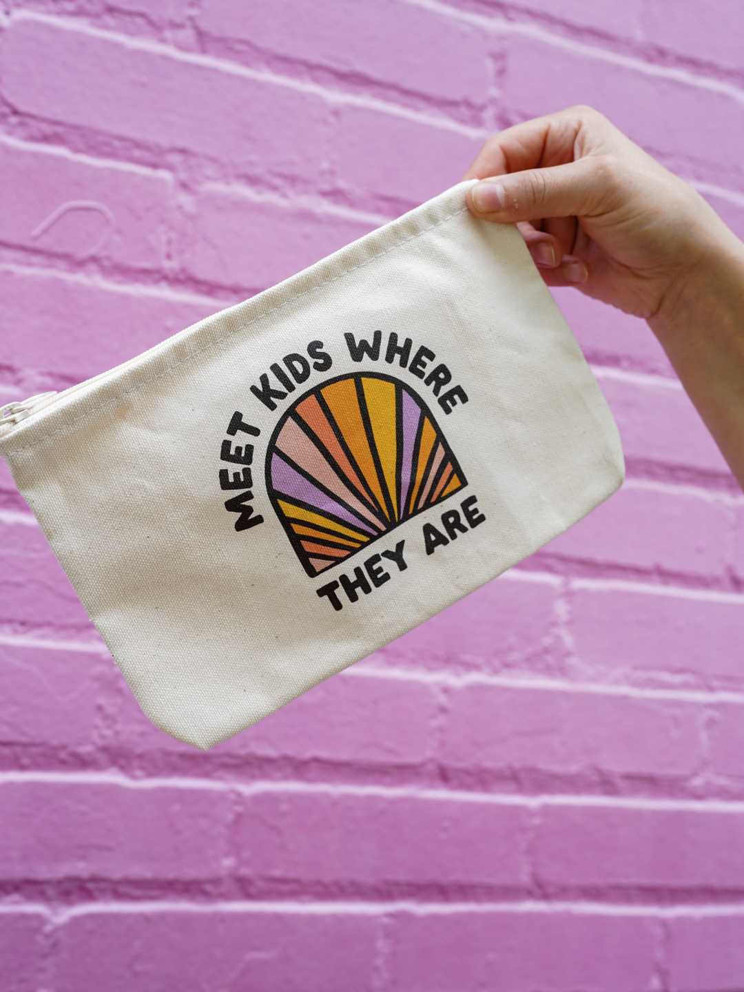 Meet Kids Where They Are Small Zippered Pouch
