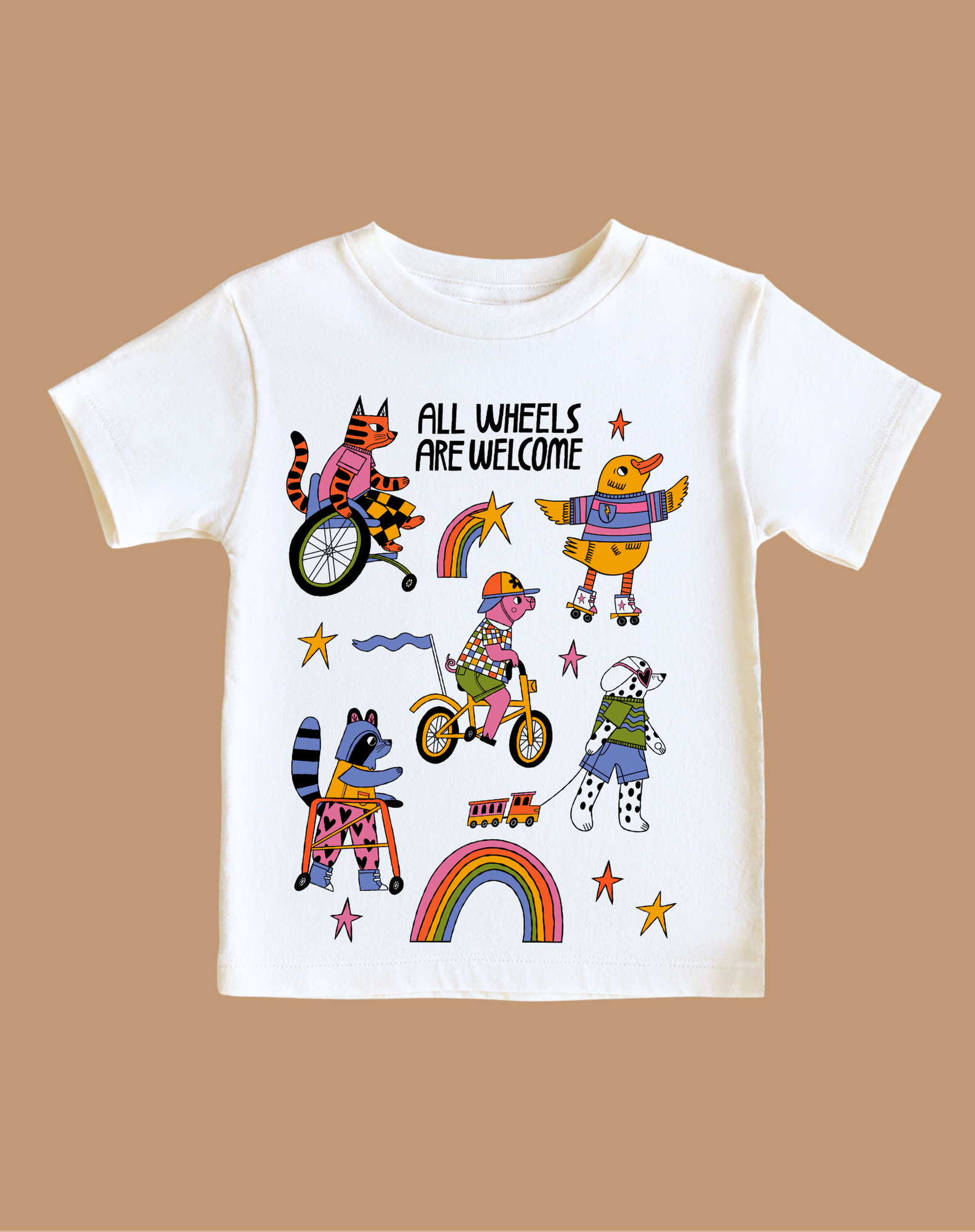 All Wheels Are Welcome Kid's Tee