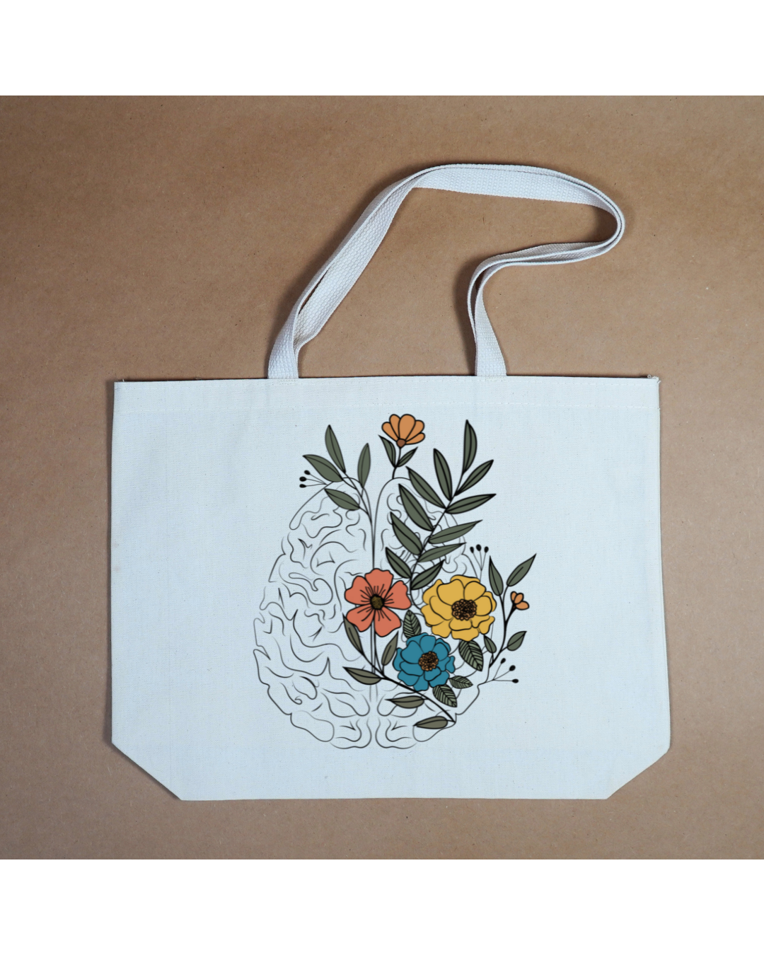Flowering Brain Canvas Tote Bag