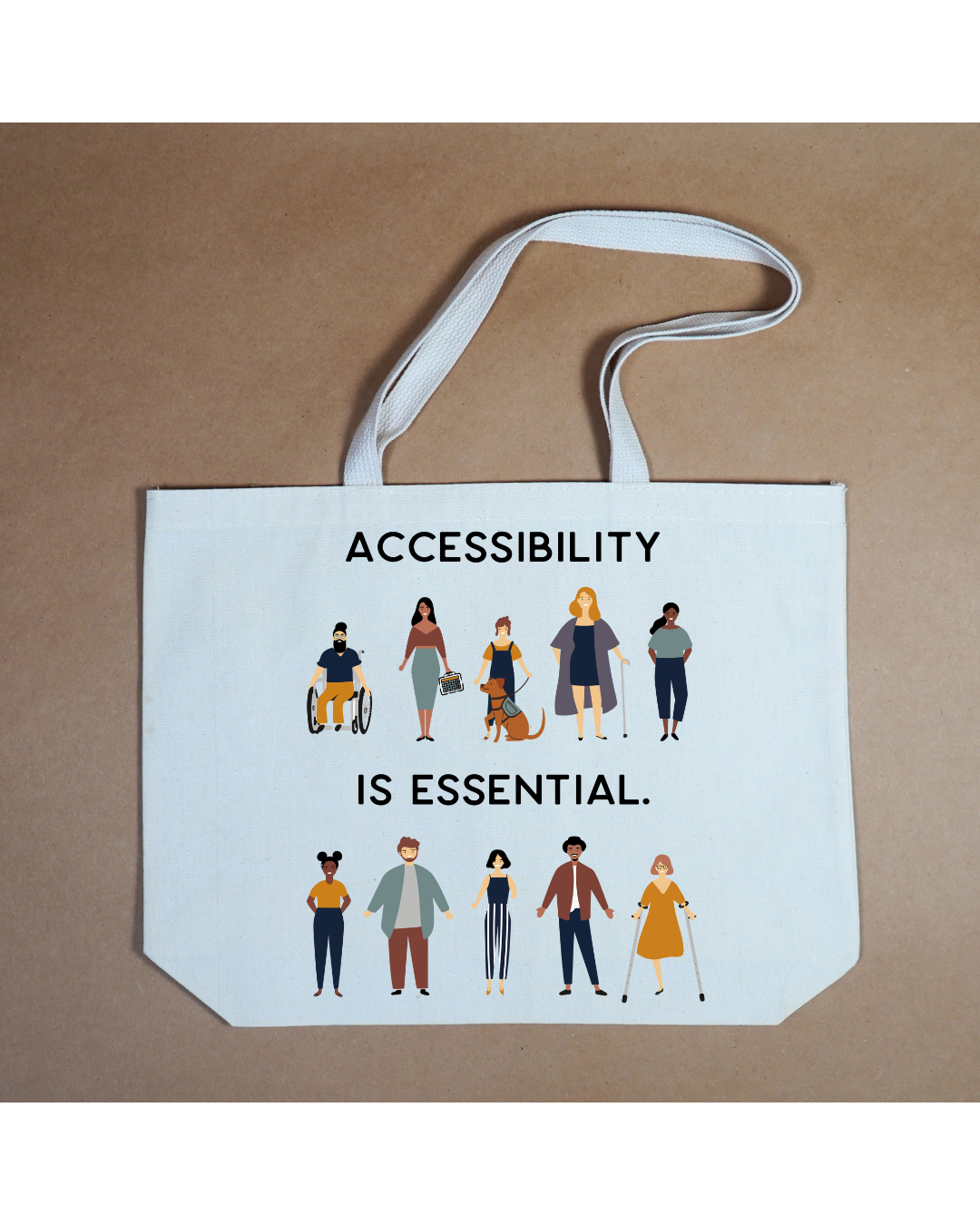 Accessibility Is Essential Canvas Tote Bag