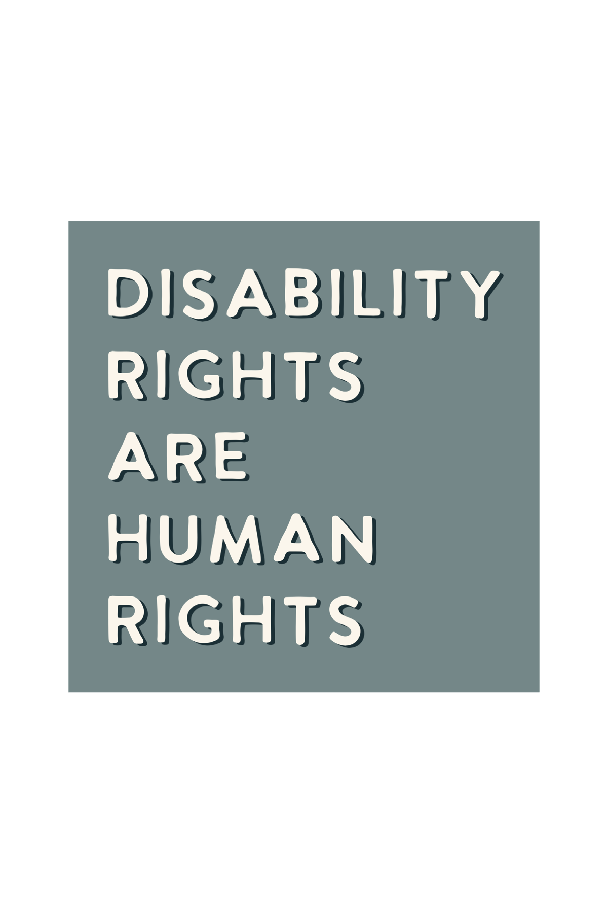 Disability Rights are Human Rights Sticker